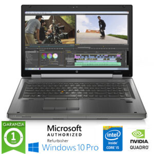 (REFURBISHED) Workstation HP EliteBook 8570w Core i5-3360M 8Gb 500Gb 15.6" NVIDIA QUADRO K1000M Windows 10 Professional