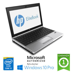 (REFURBISHED) Notebook HP EliteBook 2170p Core i5-3427U 8Gb 320Gb 11.6" LED LEGGERO Windows 10 Professional