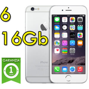 (REFURBISHED) Apple iPhone 6 16Gb White Silver MG482ZD/A Argento 4.7" Originale
