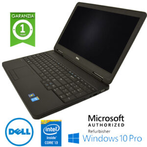 (REFURBISHED) Notebook Dell Latitude E5540 Core i3-4010U 1.7GHz 8Gb Ram 500Gb 15.6" DVD-RW TAST NUM Windows 10 Professional