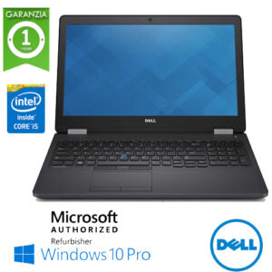 (REFURBISHED) Notebook Dell Latitude E5570 Core i5-6300U 2.3GHz 8Gb Ram 240Gb SSD 15.6" Tast. Num. Windows 10 Professional