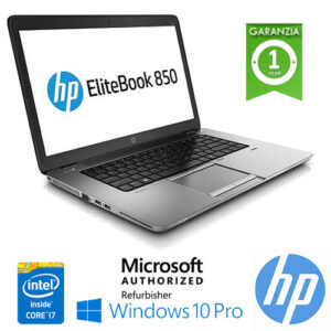 (REFURBISHED) Notebook HP EliteBook 850 G2 Core i7-5600U 2.6GHz 8Gb 256Gb SSD 15.6" AG LED Windows 10 Professional