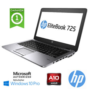 (REFURBISHED) Notebook HP Elitebook 725 G2 A8 PRO-7150B 2.0GHz 8Gb 256Gb SSD 12.5" Windows 10 Professional