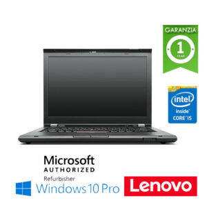 (REFURBISHED) Notebook Lenovo Thinkpad T430s Core i5-3320M 2.6 Ghz 8Gb 500Gb 14" DVD-RW Windows 10 Professional