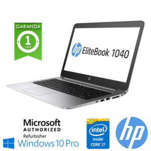 (REFURBISHED) Notebook HP EliteBook Folio 1040 G3 Core i7-6500U 2.5GHz 8Gb 256Gb SSD 14" Windows 10 Professional