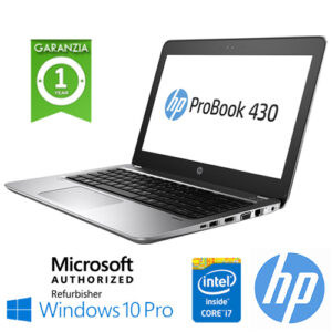 (REFURBISHED) Notebook HP ProBook 430 G4 Core i7-7500U 2.7GHz 8Gb 256Gb 13.3" FHD LED Windows 10 Professional