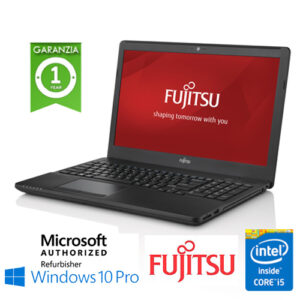 (REFURBISHED) Notebook Fujitsu Lifebook A556 Core i5-6200U 8Gb Ram 1Tb 15.6" HD DVD-RW Windows 10 Professional