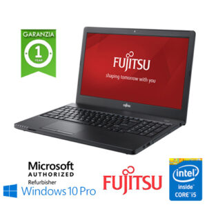 (REFURBISHED) Notebook Fujitsu Lifebook A557 Core i5-7200U 8Gb Ram 1Tb 15.6" HD DVD-RW Windows 10 Professional