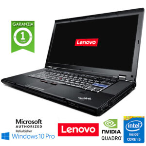 (REFURBISHED) Workstation Lenovo W520 Core i7-2760QM 8Gb Ram 240Gb DVD-RW 15.6" QUADRO 2000M 2Gb Windows 10 Professional