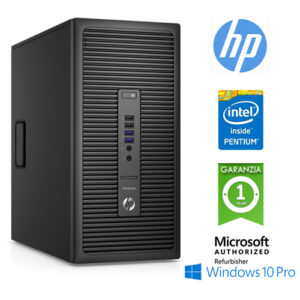 (REFURBISHED) PC HP ProDesk 600 G2 MT Intel G4400 3.3GHz 8Gb 256Gb SSD DVD Windows 10 Professional TOWER