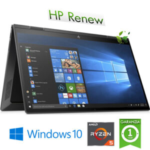 (REFURBISHED) Notebook HP ENVY Convertibile 15-ee0003nl RYZEN5-4500U 2.3GHz 8Gb 512Gb SSD 15.6" FHD LED TS Windows 10 HOME