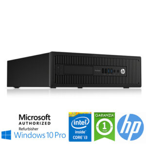 (REFURBISHED) PC HP ProDesk 600 G2 SFF Core i3-6100 3.7GHz 8Gb 500Gb DVD-RW Windows 10 Professional