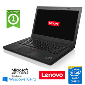 (REFURBISHED) Notebook Lenovo Thinkpad L460 Core i5-6200U 2.3GHz 8Gb 256Gb SSD 14" Windows 10 Professional