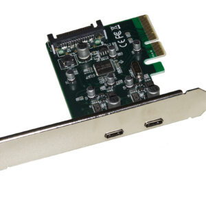 SCHEDA PCI-EXPRESS 2 PORTE USB-C
