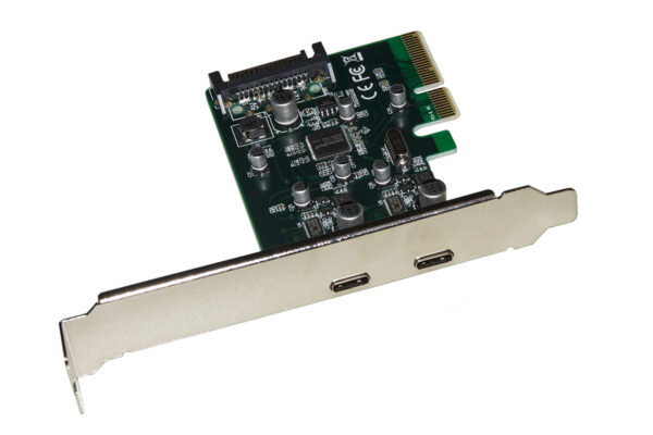 SCHEDA PCI-EXPRESS 2 PORTE USB-C