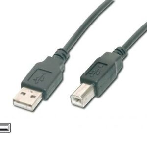 CAVO USB 2.0 CONNETTORI 1 X A MASCHIO - 1 X B MASCHIO MT. 5 COLORE NERO