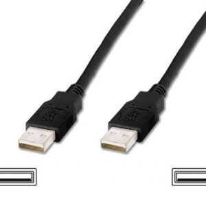 CAVO USB MT. 5 - CONNETTORI USB TIPO "A" MASCHIO /MASCHIO USB 2.0  COLORE NERO