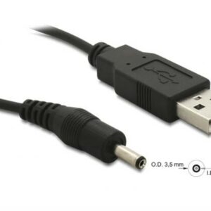 CAVO ALIMENTAZIONE USB CONNETTORE DC 3.5 x 1.35 MM. MT 1