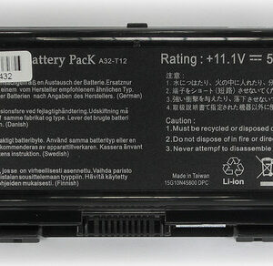 Batteria compatibile. 6 celle - 10.8 / 11.1 V - 5200 mAh - 57 Wh - colore NERO - peso 320 grammi circa - dimensioni STANDARD.
