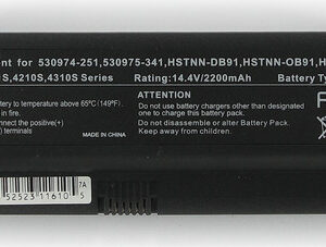 Batteria compatibile. 4 celle - 14.4 / 14.8 V - 2200 mAh - 32 Wh - colore NERO - peso 210 grammi circa - dimensioni STANDARD.