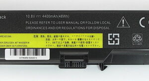 Batteria compatibile. 6 celle - 10.8 / 11.1 V - 4400 mAh - 48 Wh - colore NERO - peso 320 grammi circa - dimensioni STANDARD.